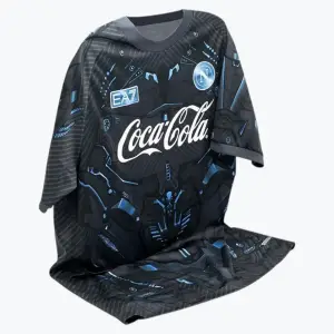SSC NAPOLI MAGLIA ALLENAMENTO EBONY 2025/2026