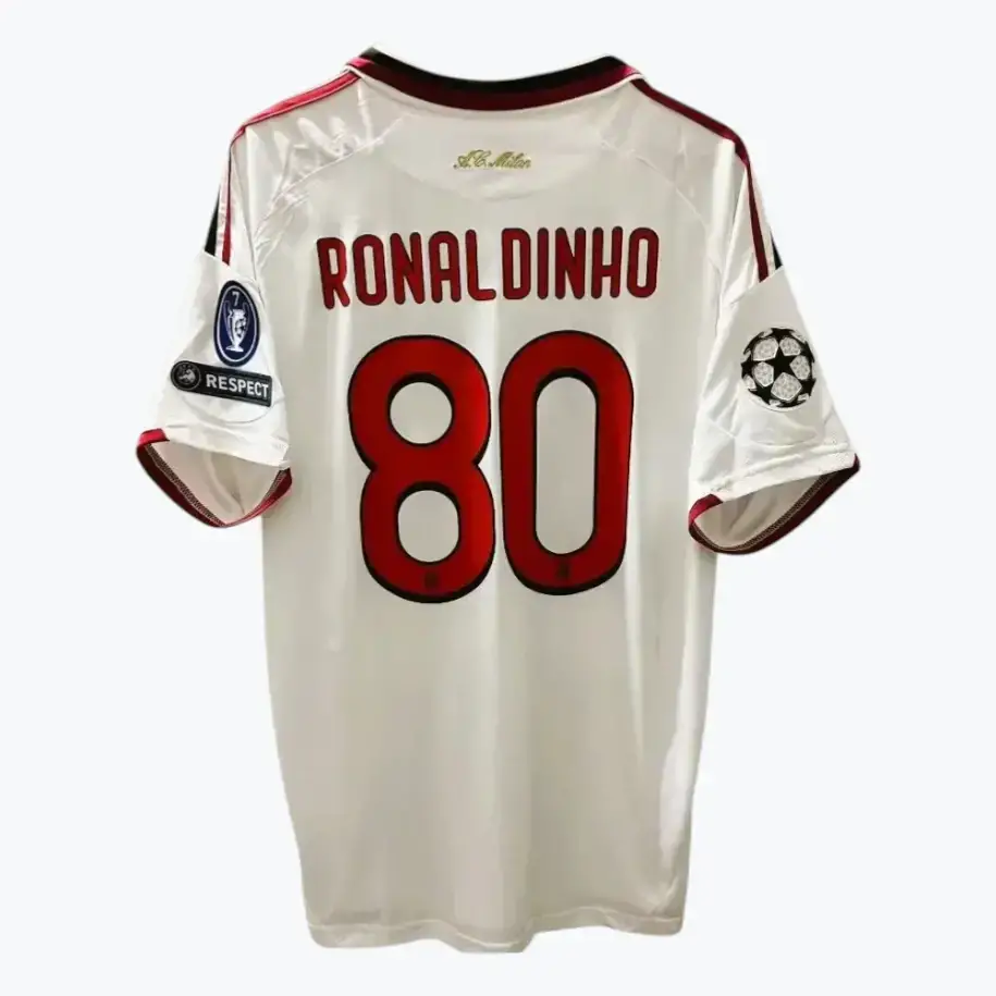RONALDINHO 2009/10 AWAY (AC MILAN) CHAMPIONS L.